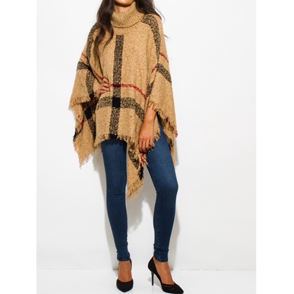 💗 TURTLENECK PONCHO - Picture 7 of 7
